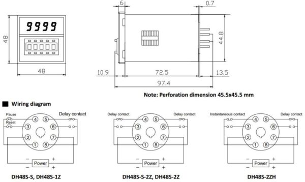 Bỏ Sỉ Rờ Le Thời Gian Timer Đảo Luân Phiên Cyclic Omron DH48S-S